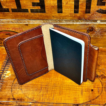 Hand-Stitched Leather Notebook Holder