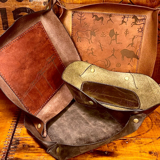 Leather Valet Trays