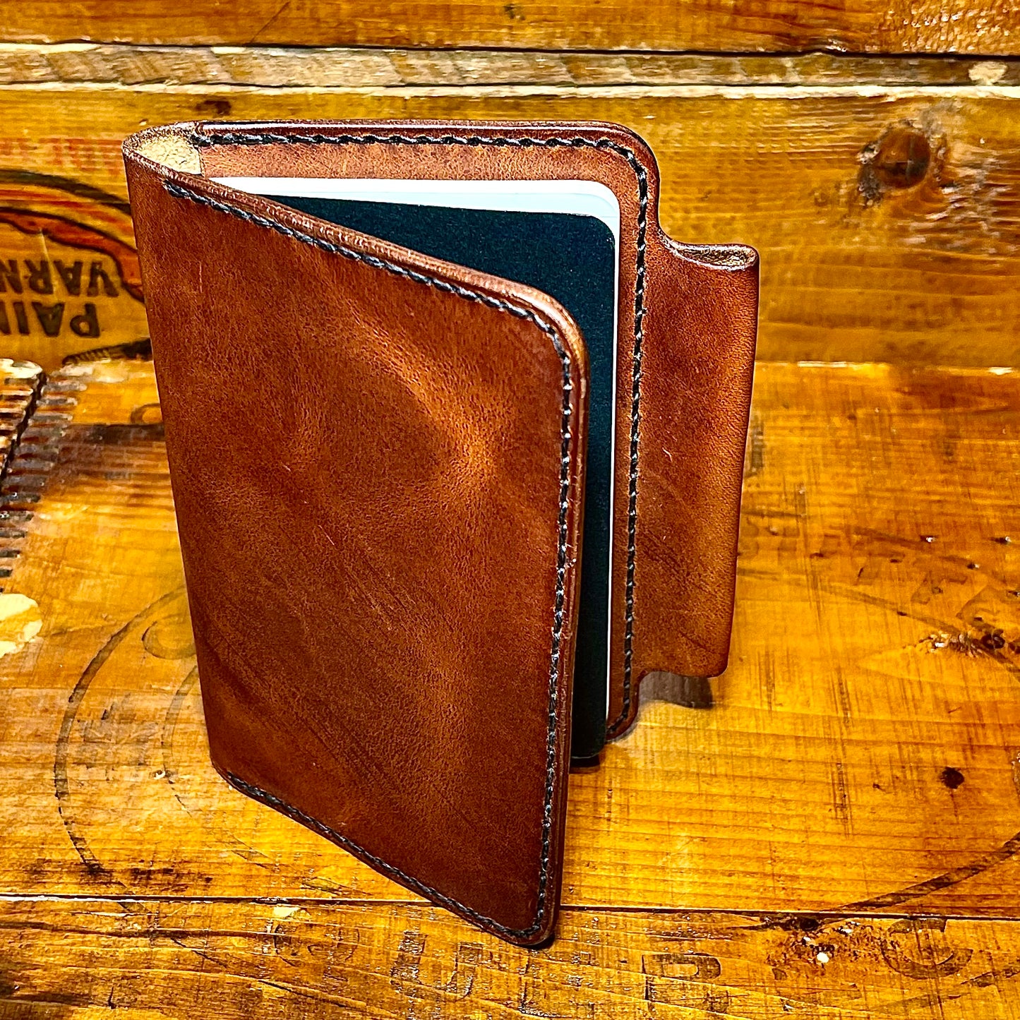 Hand-Stitched Leather Notebook Holder